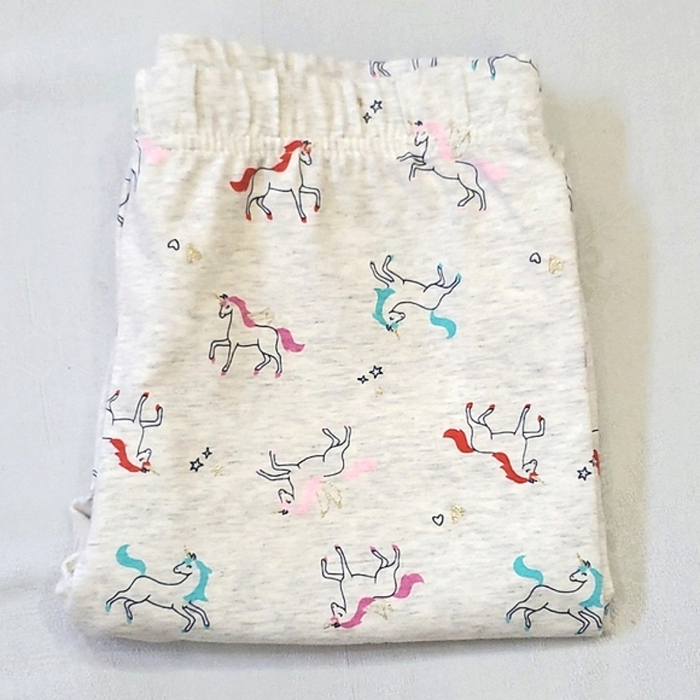 NWT New (2) Pair Leggings OshKosh & Carter's Hearts Unicorns Girls Size 14 - Picture 5 of 6